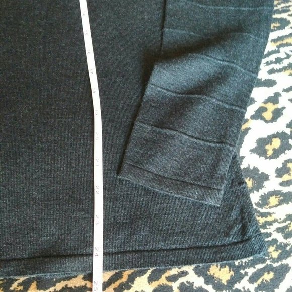 NEW Belldini Charcoal Zip Cardigan, Size L - Picture 4 of 5